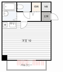 セント中御影 ワンルームの間取図画像