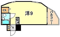 サムティ灘駅前 ワンルームの間取図画像