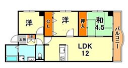 アルトゥーラ御影 3LDKの間取図画像