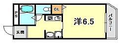 千代第一ビル 1Kの間取図画像