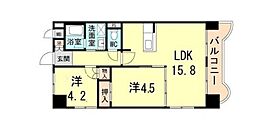サンプラザ本山南 2LDKの間取図画像