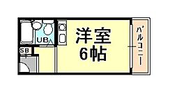 メゾン・ド・アーム ワンルームの間取図画像