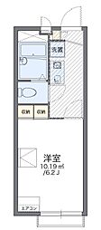 レオパレス魚崎南 1Kの間取図画像
