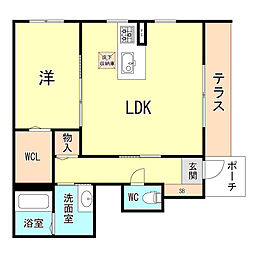 シャーメゾン御影 1LDKの間取図画像