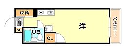 藤和シティコープ本山 1Kの間取図画像