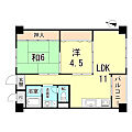 住吉台住宅3号棟9階7.4万円
