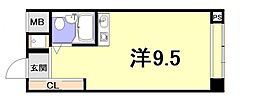 イーストコート2番街 ワンルームの間取図画像