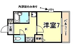 M-FORT 1Kの間取図画像