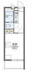 レオパレスル・コントワール3 1Kの間取図画像