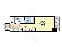 S-RESIDENCE堺筋本町Uno 12階1Kの間取り
