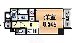 レオンコンフォート上本町 5階1Kの間取り