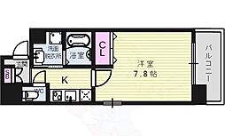 サムティ上町台龍造寺 9階1Kの間取り