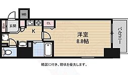 アスヴェル東本町 1Kの間取図画像