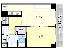 おおきに東心斎橋ビル 1LDKの間取図画像