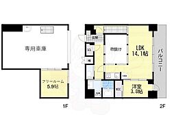 S-RESIDENCE松屋町asence 1SLDKの間取図画像