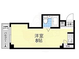 エムズ・ハイツ ワンルームの間取図画像