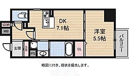 INOYABLDGResidence 1DKの間取図画像