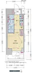 プレサンス松屋町VIGOROUS 1Kの間取図画像