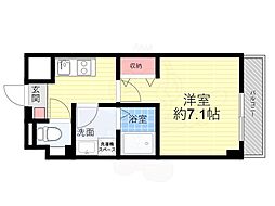 ステーションスクエア 1Kの間取図画像
