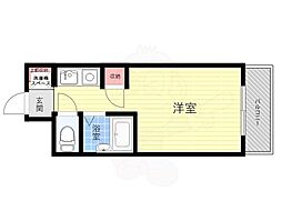 グリーンハイム ワンルームの間取図画像