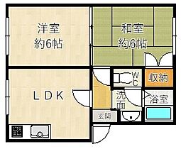 明光ハイム  ｜ 兵庫県尼崎市次屋１丁目（賃貸アパート2LDK・2階・44.71㎡） その2