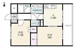 ＭＨＧ天神ビル 12階2Kの間取り