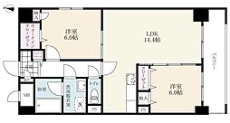 仮）サンライズビル 5階2LDKの間取り