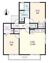 間取図画像 2LDK