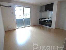 JR常磐線 新松戸駅 徒歩10分の賃貸アパート 3階1LDKのリビング/ダイニング