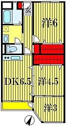 新渡辺マンション 3DKの間取図画像