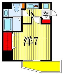 S-RESIDENCE松戸 1Kの間取図画像
