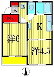 パステル・エステート 2Kの間取図画像