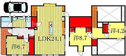 豊四季台1丁目戸建住宅 2階3LDKの間取り