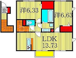 間取図画像 2LDK