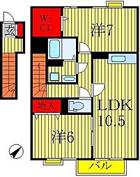 間取図画像 2LDK