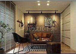 ローズガーデン柏の葉　ANNEX 1階ワンルームのリビング/ダイニング