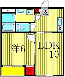 コンフォート 5階1LDKの間取り