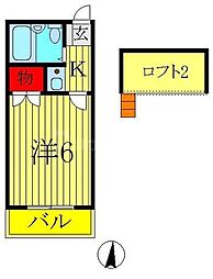 間取図画像 1K