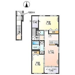 蔵杜(くらのもり) 2LDKの間取図画像