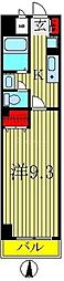 カネキン第二ビル 1Kの間取図画像