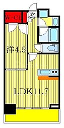 ラグゼナ流山おおたかの森 1LDKの間取図画像