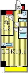 フジ3 1LDKの間取図画像