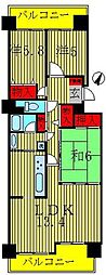 サンパセオ新柏アネックス 3LDKの間取図画像