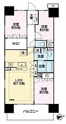 ルネ柏ディアパーク 3LDKの間取図画像