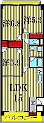 ルネスシーナ 3LDKの間取図画像