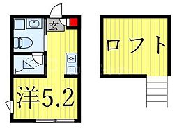 ノベレア 2階ワンルームの間取り