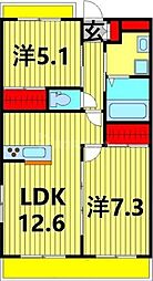 間取図画像 2LDK