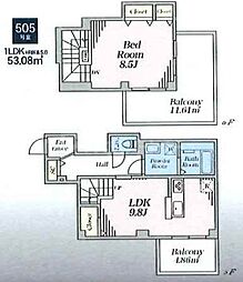 間取図画像 1LDK