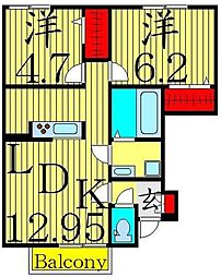 間取図画像 2LDK