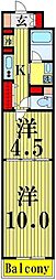 ロイヤルパークスシーサー 2Kの間取図画像